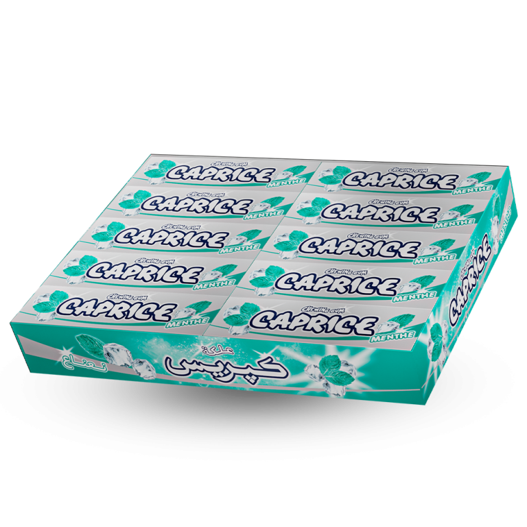 CAPRICE Chewing Gum MENTHE Tablette 20x5