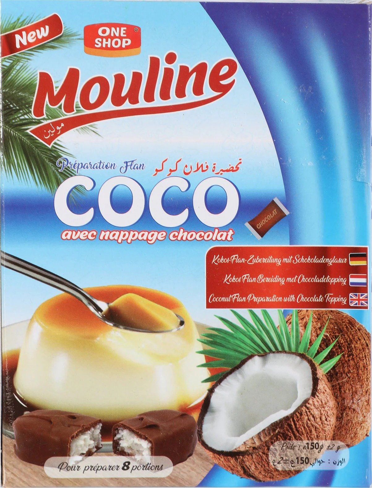 Préparation FLAN COCO + Coulis Choco 150g