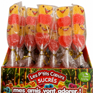 Gélifiés P'tits Coeurs Sucrés x4 Poids NET 40g MASTER COLIS = 180  (6 Boites de 30)