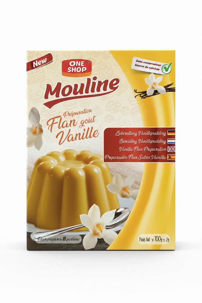 Prepa Flan Vanille Mouline 100g