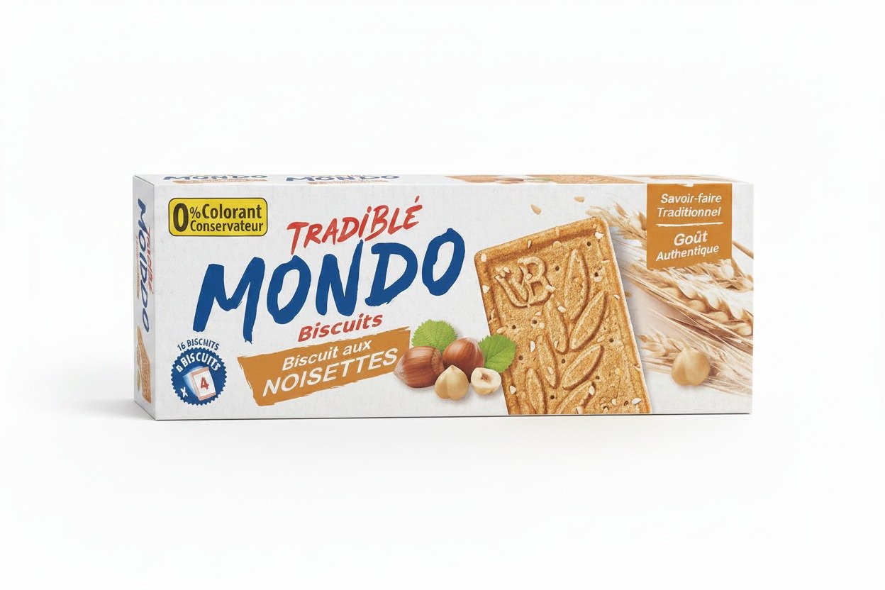 MONDO Biscuits aux Noisettes 130G