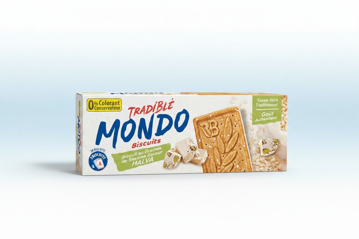 MONDO Biscuits aux Graines de Sésame Saveur CHAMIA 160g