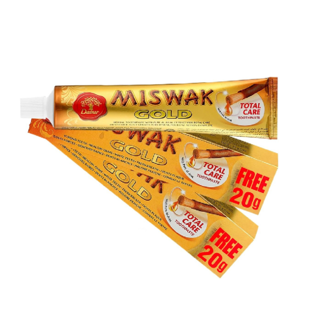 Dentifrice MISWAK GOLD Gel 75g  (55 + 20g)