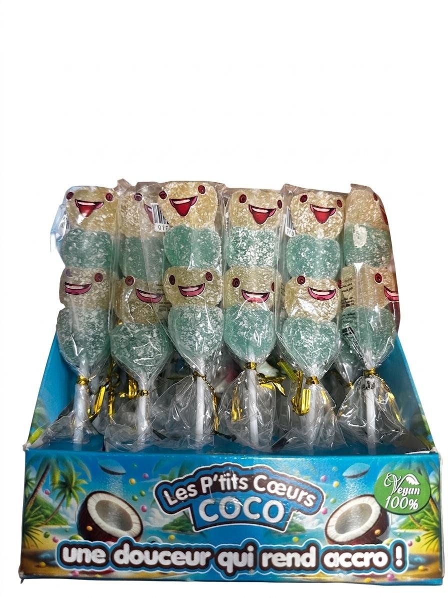 Gélifiés P'tits Coeurs COCO x4 Poids NET 40g MASTER COLIS = 180  (6 Boites de 30)