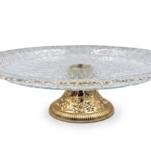 Plat à TARTE en VERRE sur pied