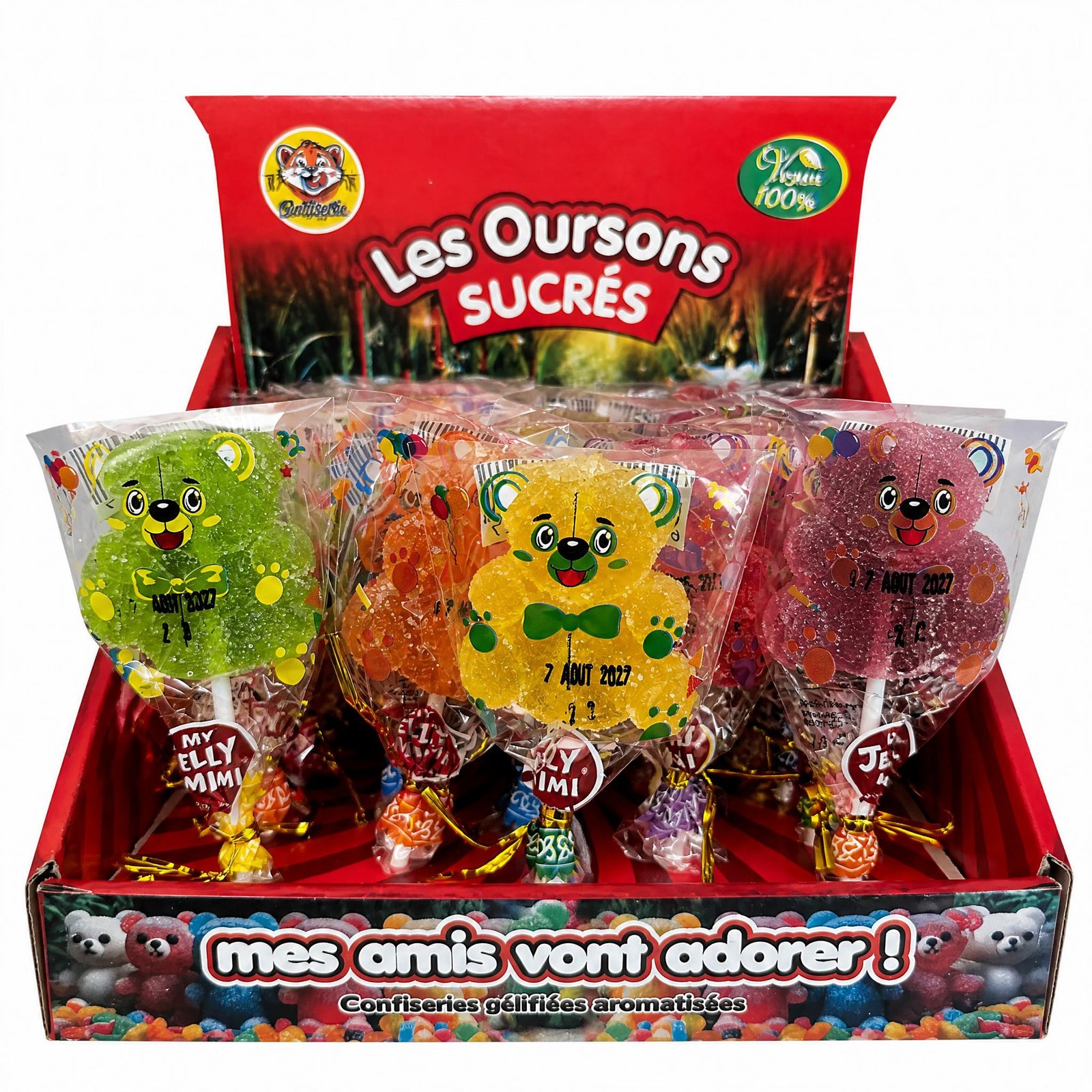 Gélifiés OURSON Sucré Poids NET 30g MASTER COLIS = 128  (4 Boites de 32)